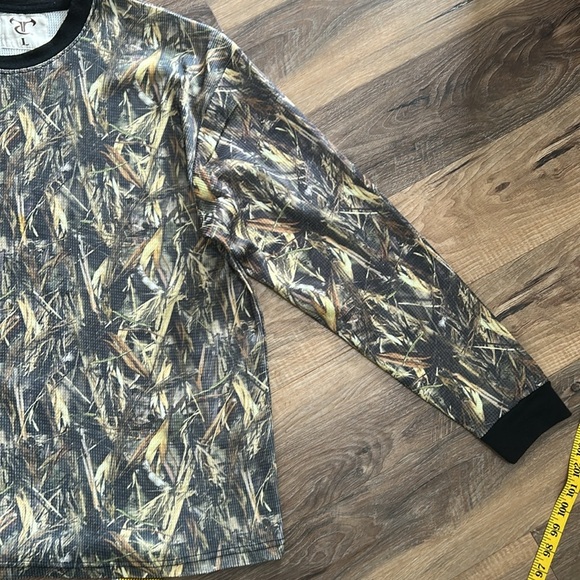 True Timber Camo Shirt Men’s Large Green/Tan Camouflage Hunting Long Sleeve - Picture 10 of 15